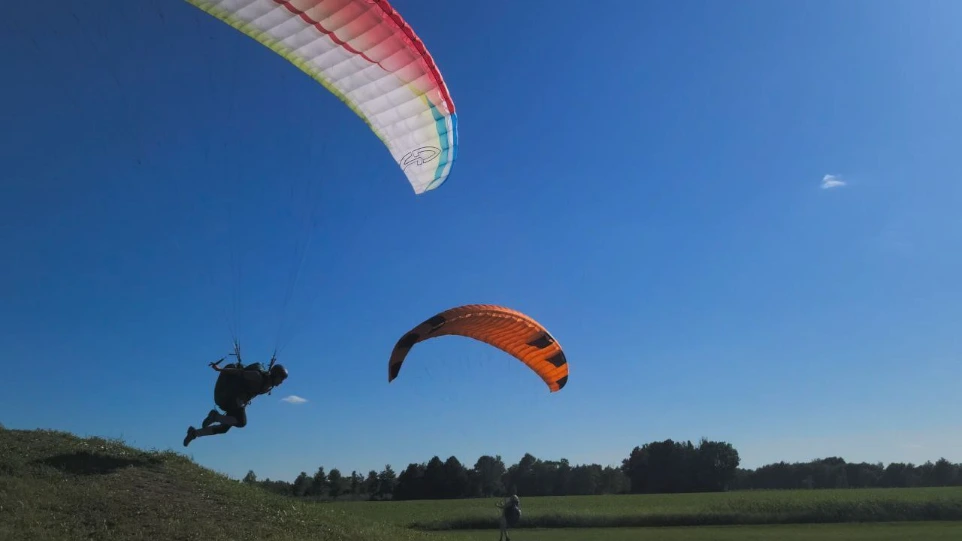 Gonflage entrainement au sol Summit Paragliding