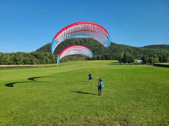 stage débutant p1 p2 parapente montreal, quebec, canada