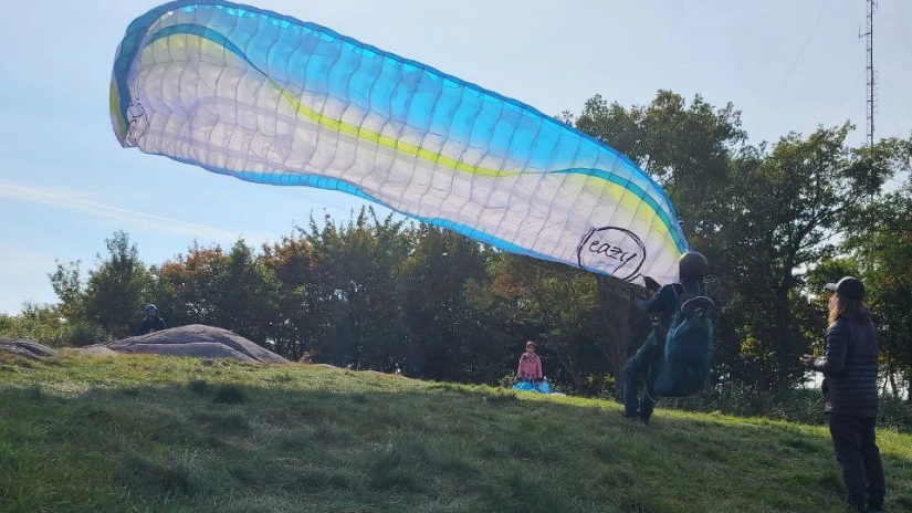 décollage au mont Yamska AirDesign Eazy